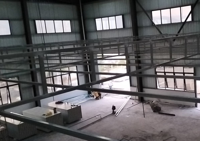 四川鑫盛源化工有限公司廠房裝修現場